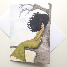 ‘Presence’ | Black Woman Greeting Card