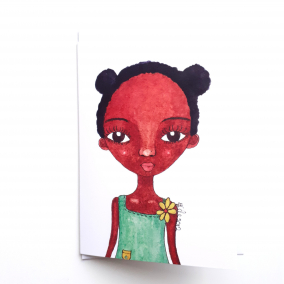 Black Children’s Greeting Card ‘Rosie Girl’
