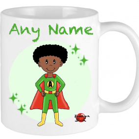 Superhero Mug Personalised boy girl gift Christmas