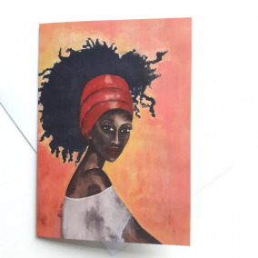 ‘Worthy’ | Black Woman All Occasions Card | Afrocentric Birthday | Ethnic | Black Owned